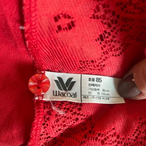 Wacoal Vibrant Red Lace Tunic Lingerie Dress - Picture 6 of 6